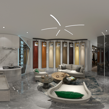 现代展厅全景
