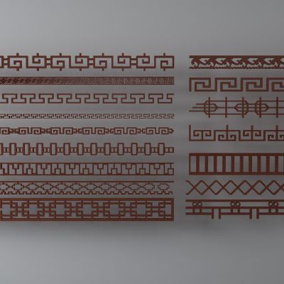 雕花，格栅，石膏线