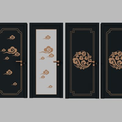 新中式门组合
