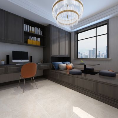 中式榻榻米卧室