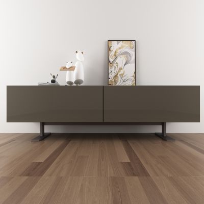 现代边柜单椅组合