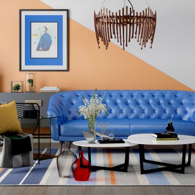 北欧沙发茶几组合