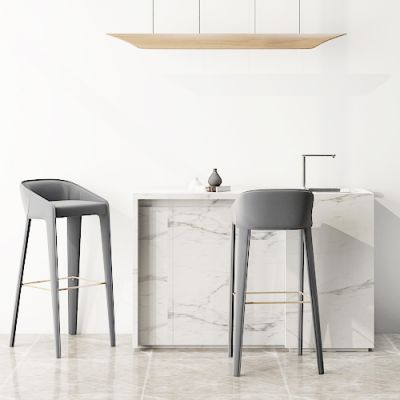 現(xiàn)代藍色吧椅