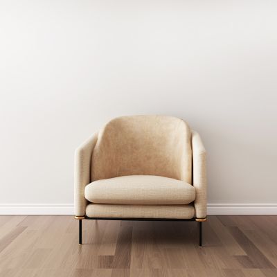 现代单人布艺椅子