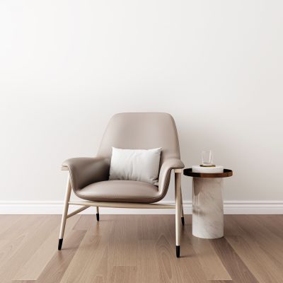 现代单椅圆几组合