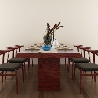 现代中式餐桌椅组合