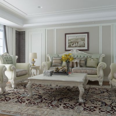 客厅，组合沙发，电视柜，电视墙