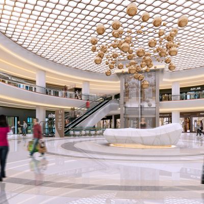 现代商场中庭