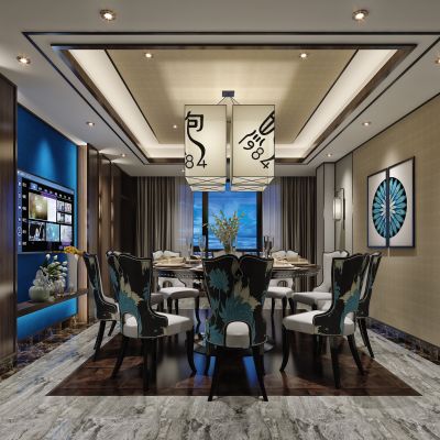 新中式餐厅包间