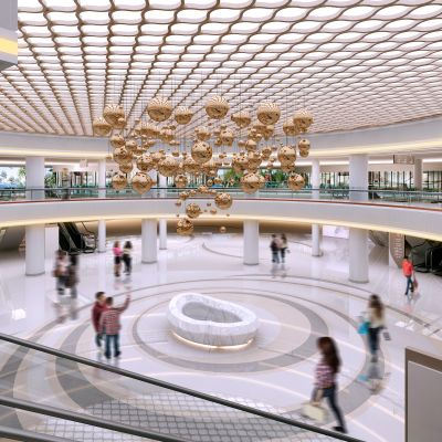 现代风格商场中庭