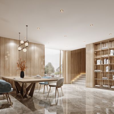 现代图书馆阅读区