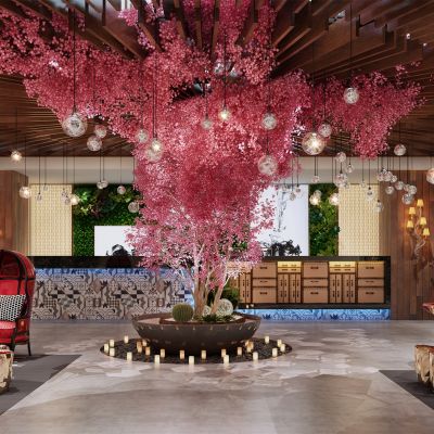 欧式风格酒店婚礼接待大厅