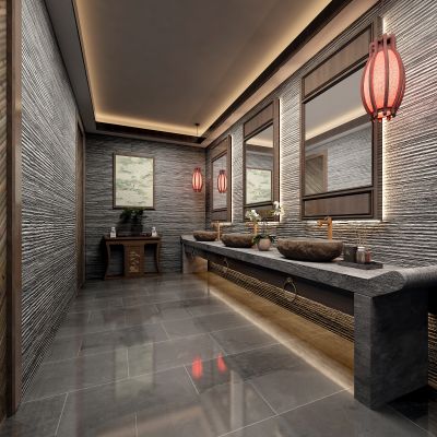 中式餐厅卫生间