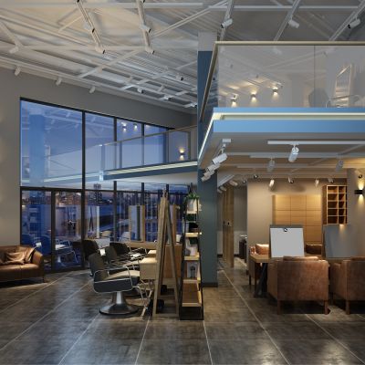 现代风格理发店