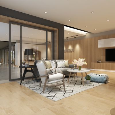 现代公司接待区