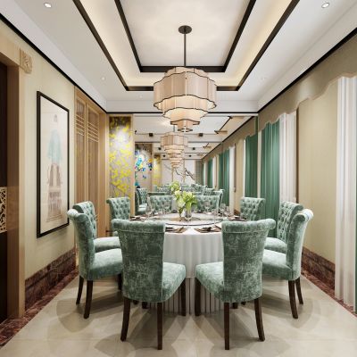 中式酒店餐厅包间