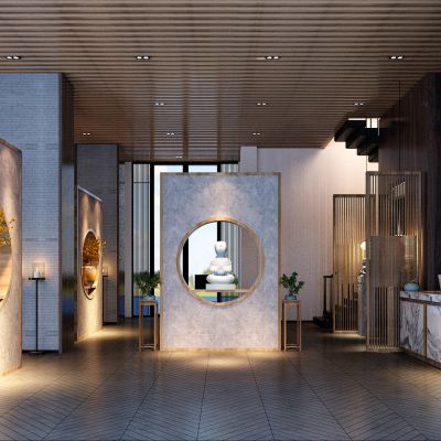 新中式风格茶楼大厅