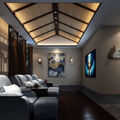 新中式会所包间