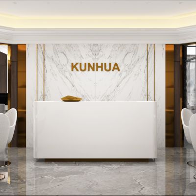 现代风格办公前台接待