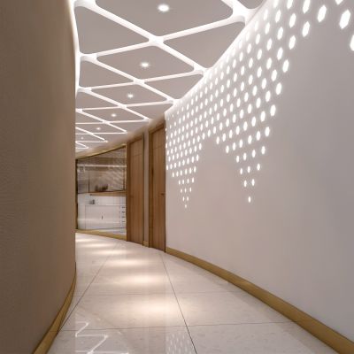 现代风格办公区过道