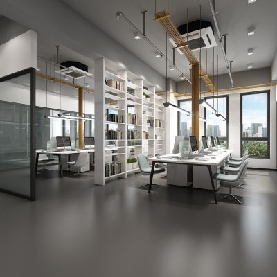 现代办公区会议室