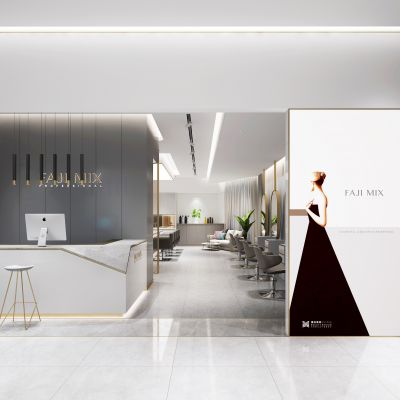 现代轻奢理发店