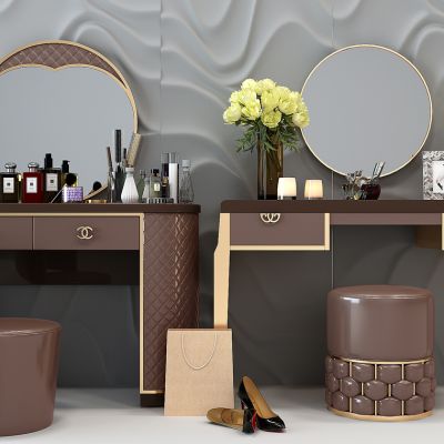 现代轻奢梳妆台