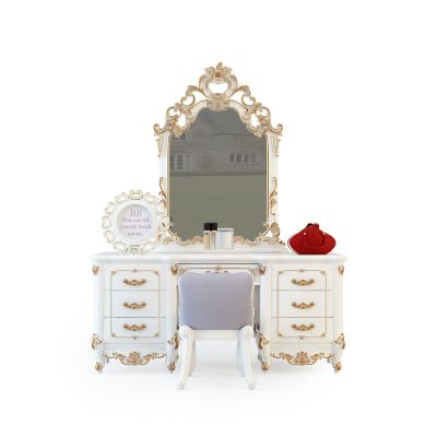 欧式雕花梳妆台