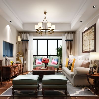 美式客厅