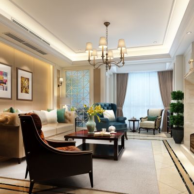 美式客厅