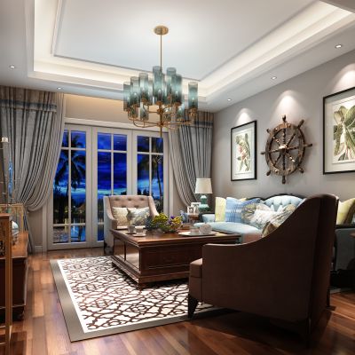 美式客厅