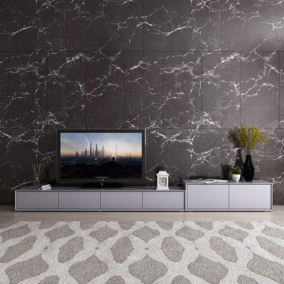 现代灰色简约电视柜饰品