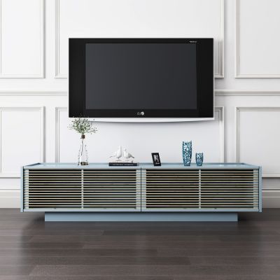 现代镂空门电视柜饰品