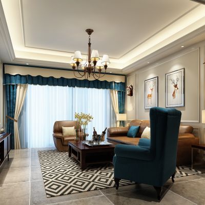 美式客厅