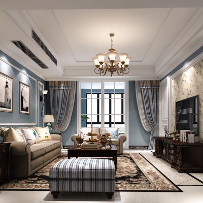 美式客厅
