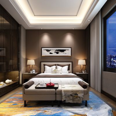 新中式卧室