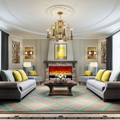 美式客厅