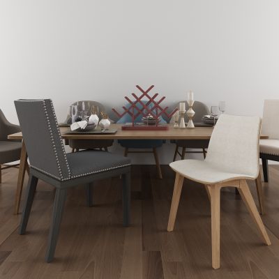 北欧格餐桌椅组合