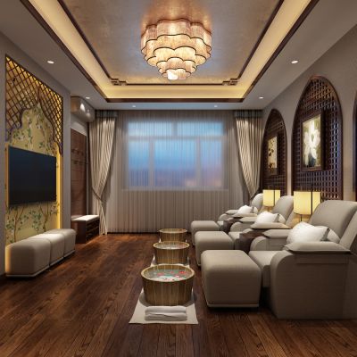 SPA会所，桑拿，按摩床，电视机，空调