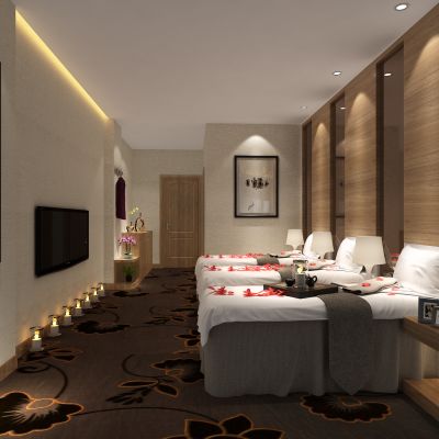 SPA会所，桑拿，按摩床