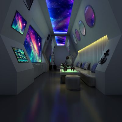 KTV，多人沙发，屏幕