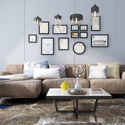 现代转角沙发组合