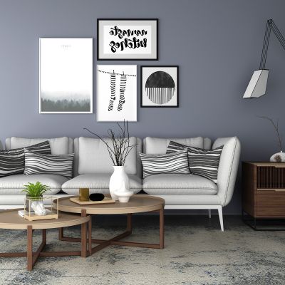 现代多人沙发组合