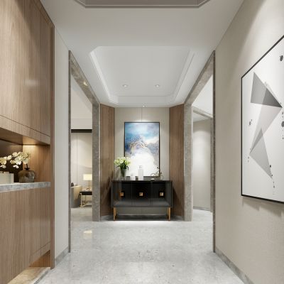 中式玄关走道