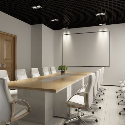 会议室，投影仪，办公桌