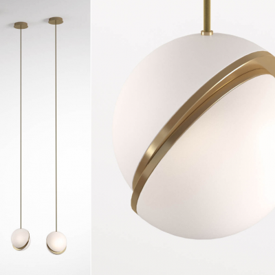 现代半月球形吊灯