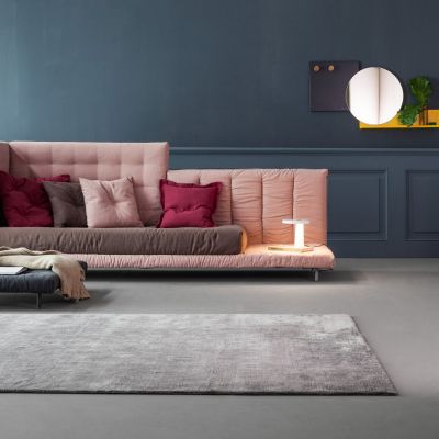 北欧布艺高背沙发