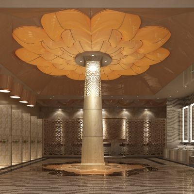 SPA会所，桑拿，按摩床，洗手台