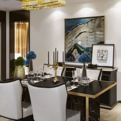 后现代餐厅餐桌椅