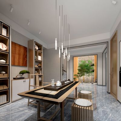 新中式别墅茶室